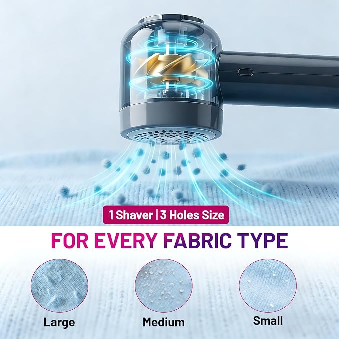 2-in-1 Travel Steam Iron with Fabric Shaver, Portable Mini Iron - Image 5
