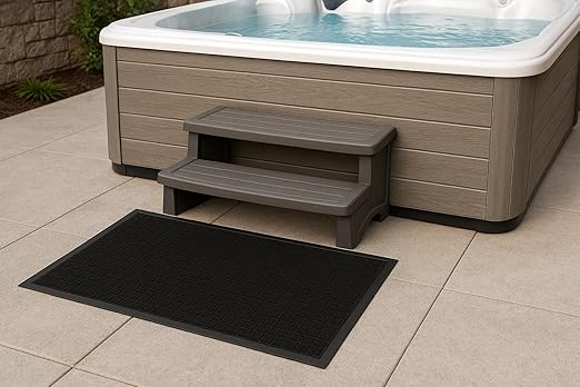 Guardian WaterGuard WG020304 Indoor/Outdoor Wiper Scraper Floor Mat, Rubber/Nylon, 2'x3', Charcoal