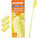 JOYMOOP Scented Telescopic Duster kit, 3FT Extendable Handle + 4 Yellow Refills by JOYMOOP
