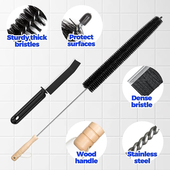 Holikme Dryer Vent Cleaner Kit, Flexible Nylon Bristles - Image 6