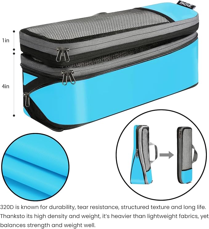 BAGAIL 4 Set/6 Set/8 Set Compression Packing Cubes Travel Accessories - Image 6