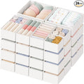 Drawer Organizer Clothes, 24 Pack Dresser Organizer by Criusia