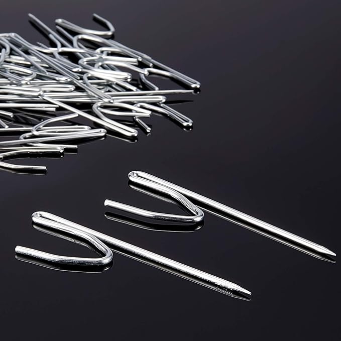 Jetec 50 Pieces Large Metal Drapery Pins Curtain Hooks Bulk, 2.8 x 0.7 Inch | - Image 4
