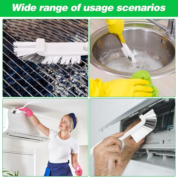 Yinkin 24 Pcs Kitchen Scrub Brushes Cleaning, Right Angle Mini - Image 4