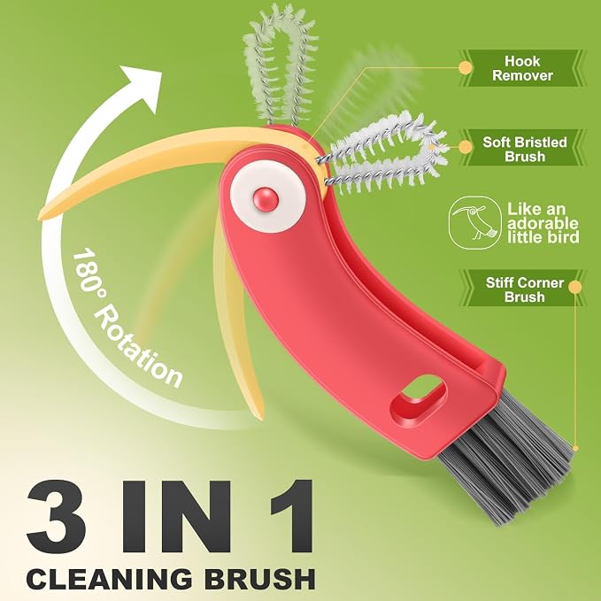 3 in 1 Cup Lid Cleaning Brush 4 Pack - Image 3