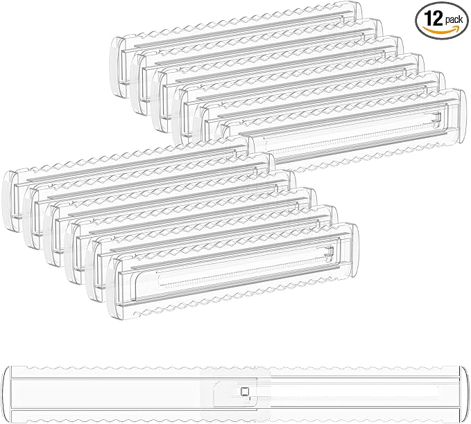 12 Pack 2.36" High Shallow Drawer Dividers, 12.5"-21.3" Expandable | Adjustable by Unknown