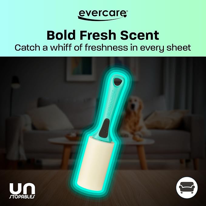 Evercare with Unstopables Fresh Scent All-Purpose Lint Roller, 80 Layers Per - Image 9