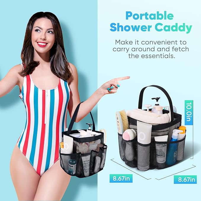 EUDELE Mesh Shower Caddy Portable - Image 3