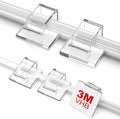 TidyHelper 100 PCS Outdoor Light Clips Clear, Small & Large Cable Clips | by TidyHelper