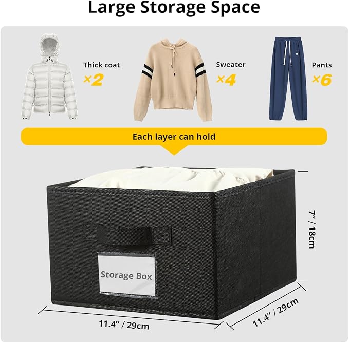 2 Pack 6 Shelves Hanging Closet Organizer - Image 7