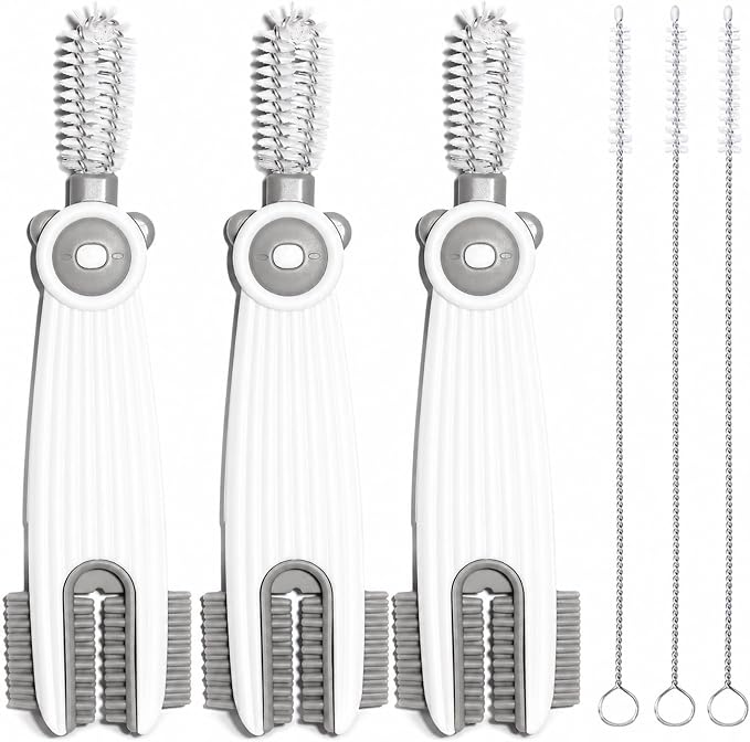 3-in-1 Cup Lid Gap Cleaning Brush Set by ARISENODirect