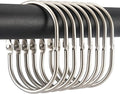 24 Pcs Shower Curtain Rings, Goowin Shower Curtain Hooks, Oval Snap Shower Rings by Goowin