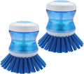 Dish Brush with Soap Dispenser, Stiff Bristles Dish Scrubber by YeuDeuy