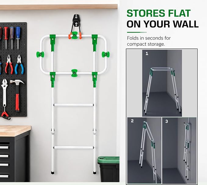 Adjustable & Foldable Leaf Bag Holder, - Image 5
