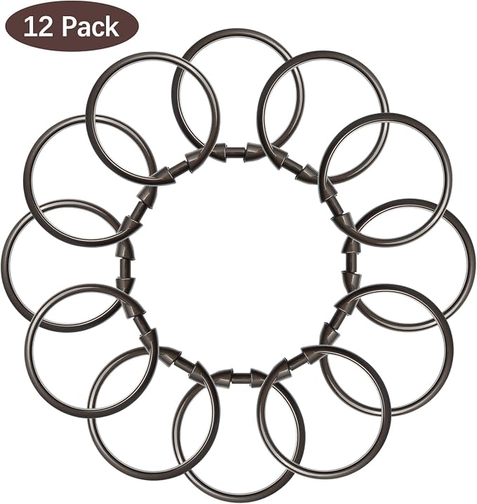 Bronze Shower Curtain Hooks Rings, Plastic Shower Curtain Hooks - Image 7