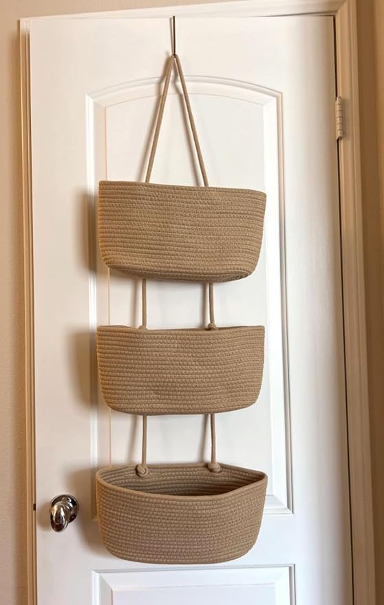 YYaaloa Woven Cotton Hanging Baskets - Image 7