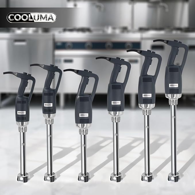 Commercial Immersion Blender, X-Heavy Huty 750W Handheld Blender, 18 Inch Detachable Shaft, 8,000-19,000 RPM Variable Speed, 42 Gallons Multifunction Pro Electric Stick Emulsifier.