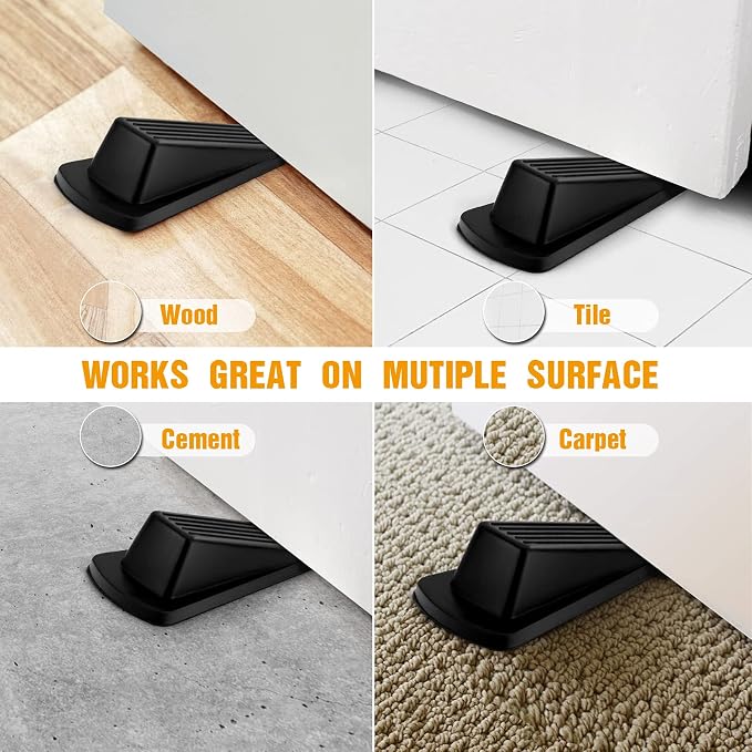 Crosize 20 Pack Door Stoppers for Bottom of Door, Premium Rubber Door Stops - Image 6