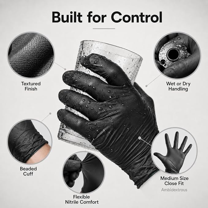ForPro Disposable Nitrile Gloves, Chemical Resistant, Powder-Free, Latex-Free - Image 4