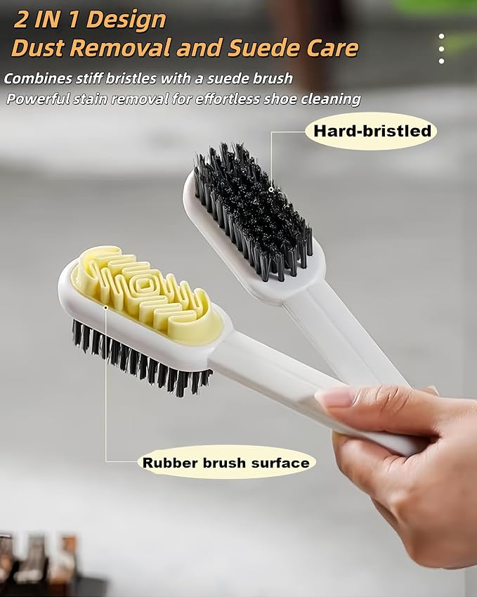 3 Pack Shoe Cleaning Brush Suede Cleaner Brush Scrub Shoe Brushes - Image 4