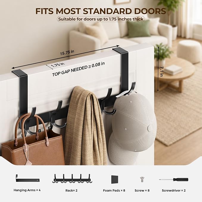 Optish Door Hanger Hook, Over The Door Hooks - Image 2