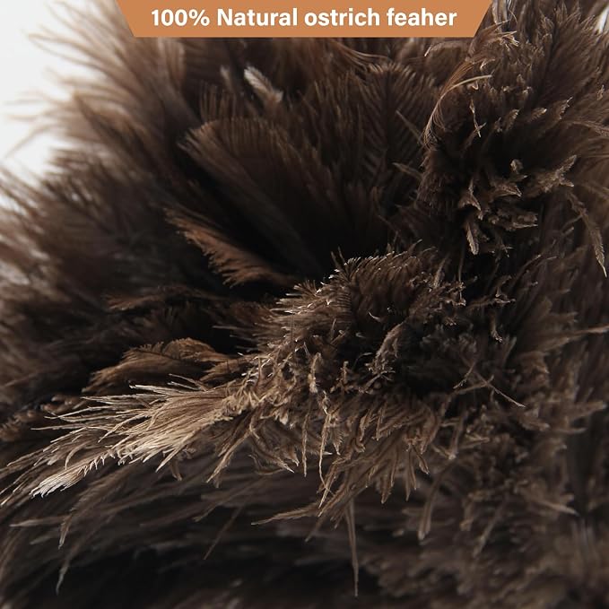 Ostrich Feather Duster Pole 28 to 72 Inch, Extendable Feather Duster Used - Image 4