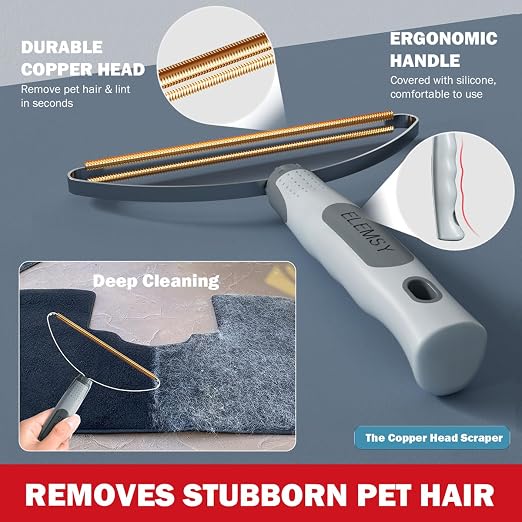 Pet Hair Remover 3-Pack, Reusable Dog & Cat Hair Removal Tools, Lint Shaver | - Image 3