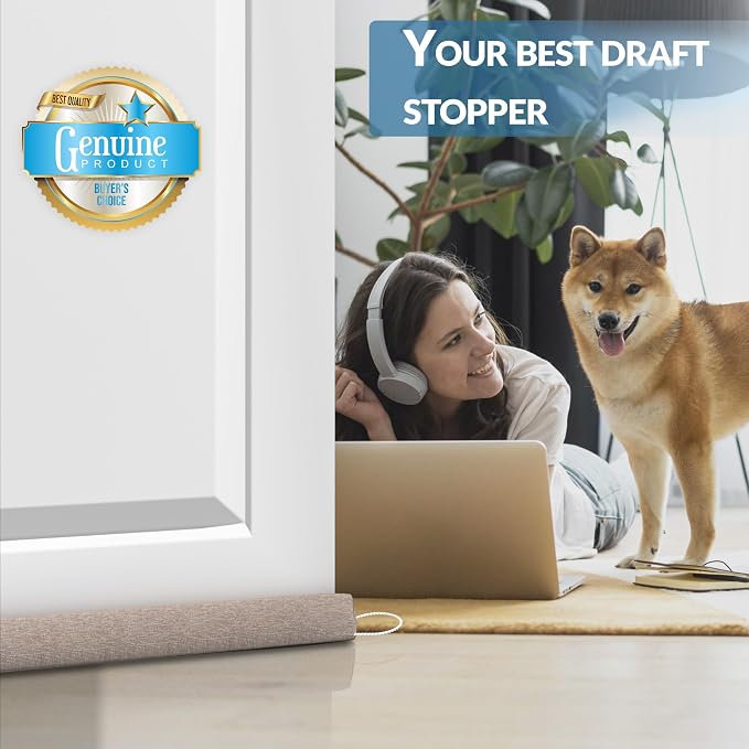 SYIPO Triangle Door Draft Stopper，35.4" Weighted Under Door Draft Blocker - Image 4