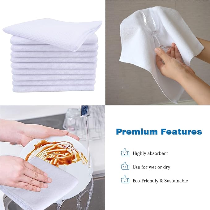 SINLAND Dish Cloth for Washing Dishes Kitchen Washcloth Cleaning Cloth - Image 3