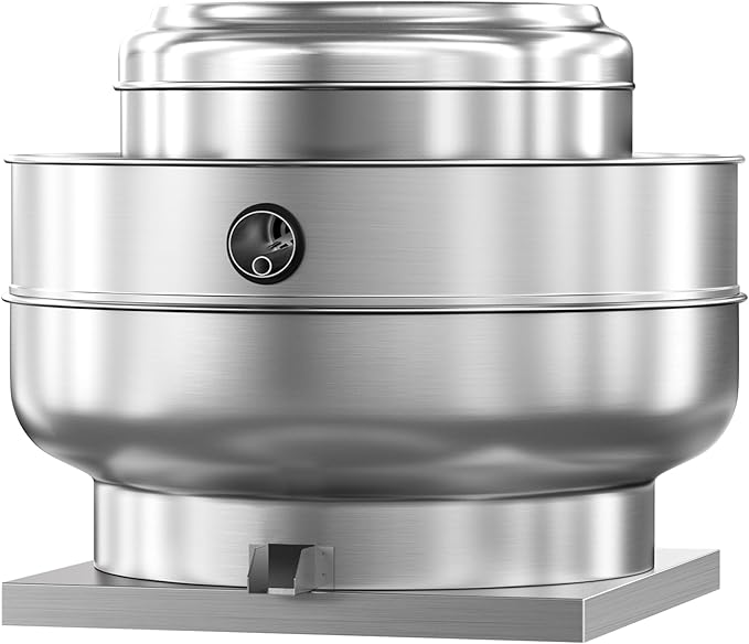 Restaurant Hood Grease Rated Exhaust Fan Food Truck Exhuast Fan Direct Drive Centrifugal Upblast Exhaust Fan 2HP 208-230V Single Phase Motor 6300 CFM, ETL Listed