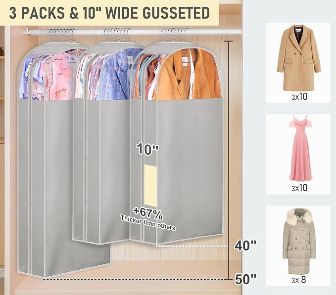 MISSLO 10" Gusseted Garment Bags - Image 2