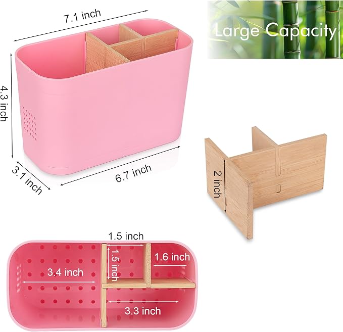 Toothbrush and Toothpaste Holder, 4 Slots, Kids Electric Tooth Brush Organizer - Image 5