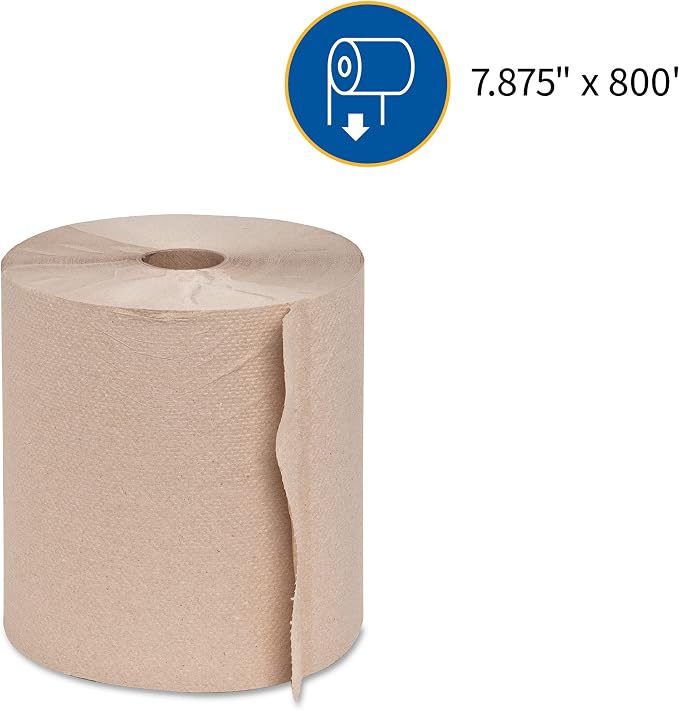 Genuine Joe GJO22600 Embossed Hardwound Roll Towels - Image 6