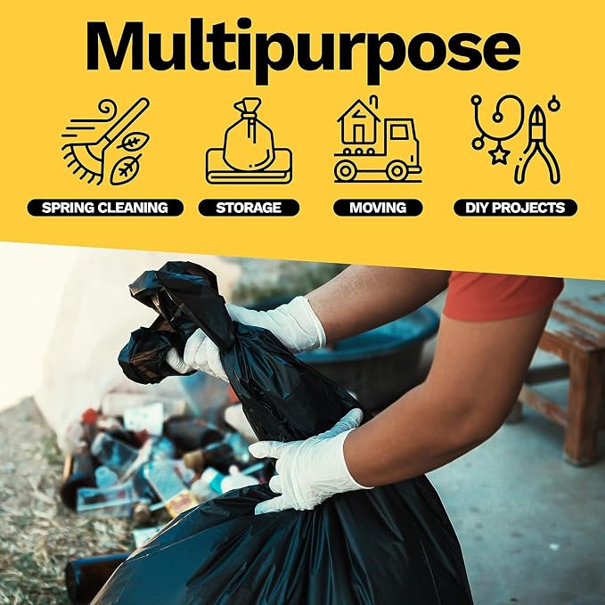 ToughBag 55-60 Gallon Trash Bags – 40’ x 54’ Extra Large Garbage Bags Medium - Image 5