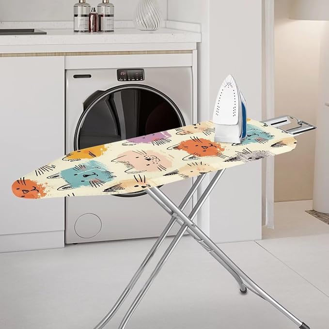 Cats Print Polyester Ironing Board Cover Hook & Loop Elastic Edge Easy to - Image 2