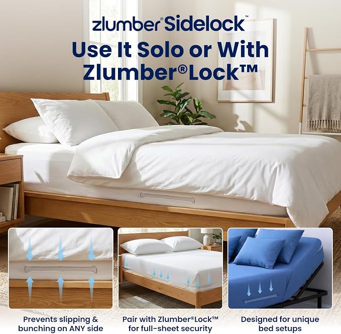Zlumber Sidelock Bed Sheet Holder, Side Sheet Holder - Image 4