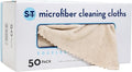 S&T INC. Microfiber Cleaning Cloth, 50 Pack, 11.8" x 11.8", Edgeless Cleaning by STINC