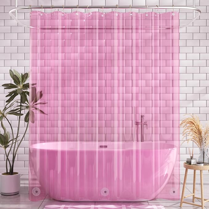 AmazerBath 72x78 Long Shower Curtain Liner, Waterproof PEVA Shower Liners - Image 9