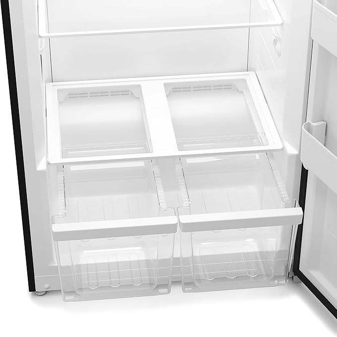 KoolMore 21 cu. ft. Upright Convertible Freezer/Refrigerator, 2-in-1 Appliance, Great Storage for Fresh or Frozen Food and Drinks, Clear Shelves and Drawers [Silver] (KM-RUF-21S)