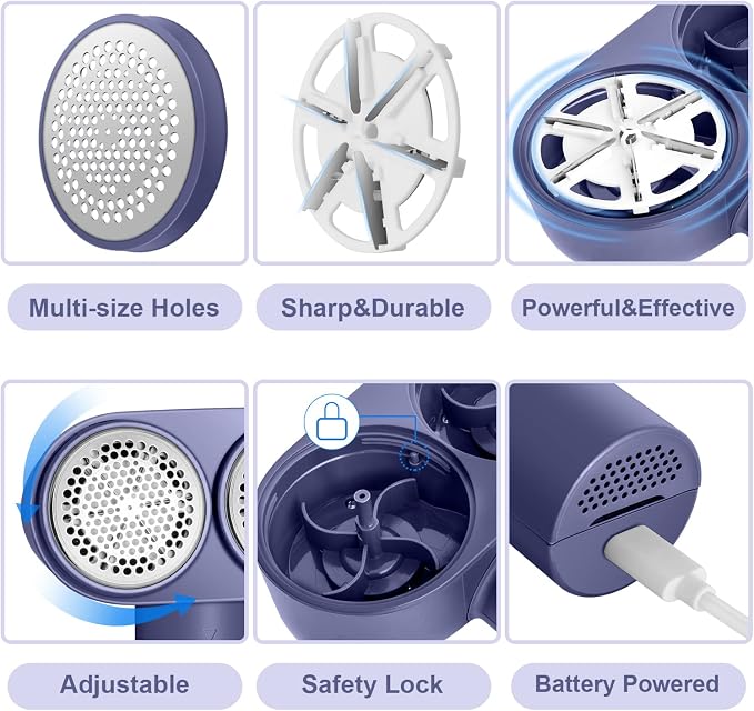 Fabric Shaver, Dual Motor Electric Lint Shaver - Image 8
