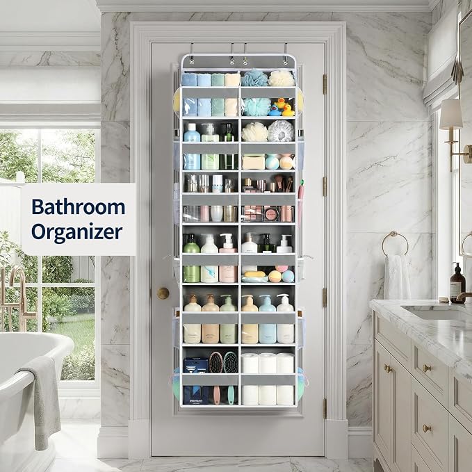 Yecaye Over The Door Organizer, 6 Tier Extra Large Behind Door Storage of 12 - Image 9