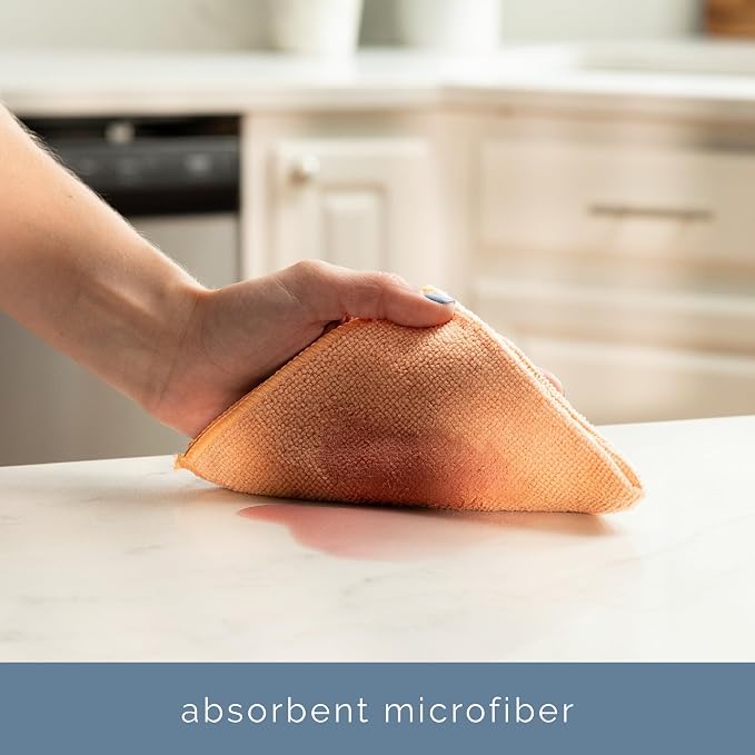 S&T INC. Microfiber Cleaning Cloth, 50 Pack, 11.5" x 11.5" - Image 2