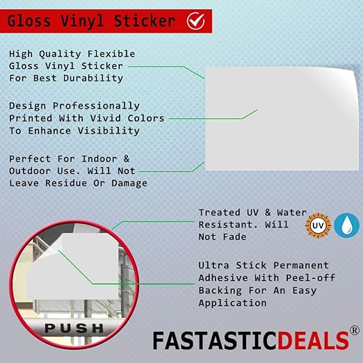 Flammable Keep Fire Away Style B Hazard Flammable Label Decal Sticker 18 Inches X 24 Inches