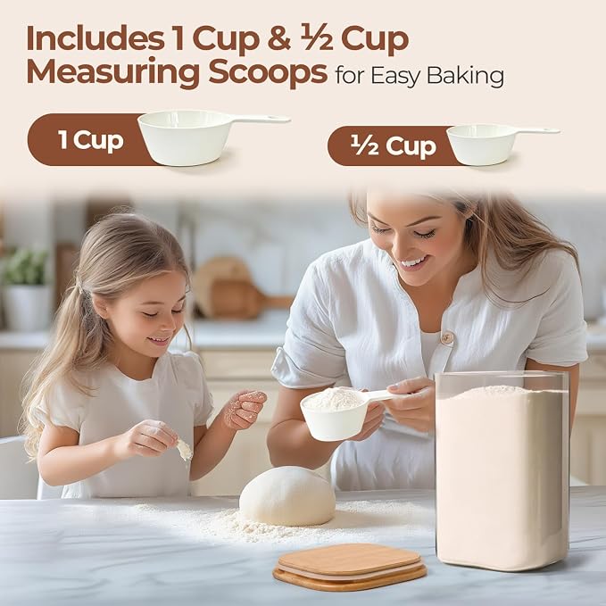 ComSaf Flour Sugar Storage Containers 4 Qt - Image 6