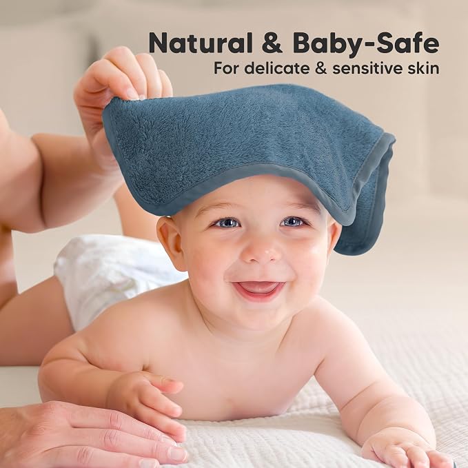 6-Pack Baby Washcloths, Soft Absorbent Washcloths - Image 5