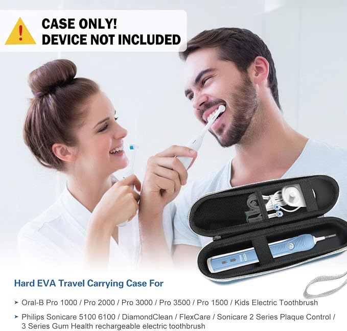 ProCase Toothbrush Travel Case for Oral-B & Sonicare -Navy | Fits Oral-B Pro/IO - Image 2