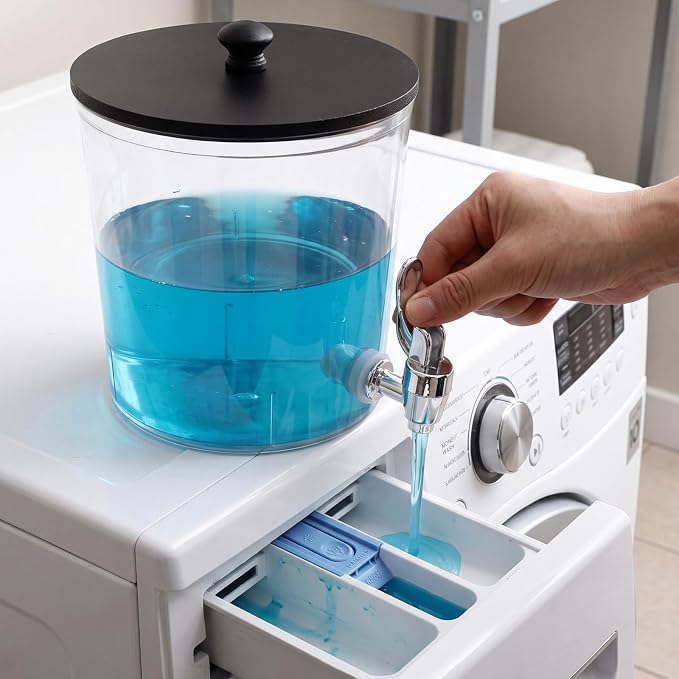 Sawysine 2 Pack Laundry Detergent Dispenser, 145 oz /4.3L Fabric Softener - Image 3