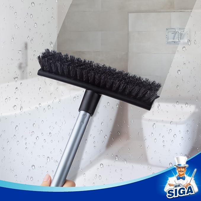 MR.SIGA Floor Scrub Brush with Long Handle - Image 6