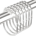 MENGJINGO 12PCS Wide Shower Curtain Hooks Rings, Rust Proof Stainless Steel | by MENGJINGO