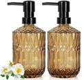 Amber Glass Soap Dispenser by Ulable